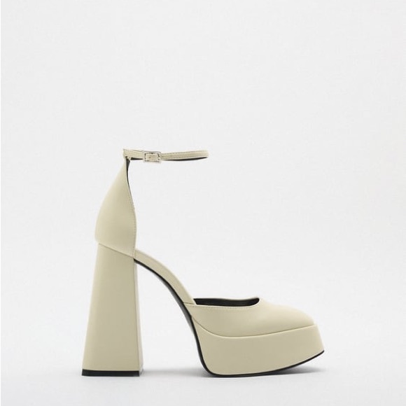 CHUNKY HIGH HEELED PLATFORM SHOES - Picture 1 of 1